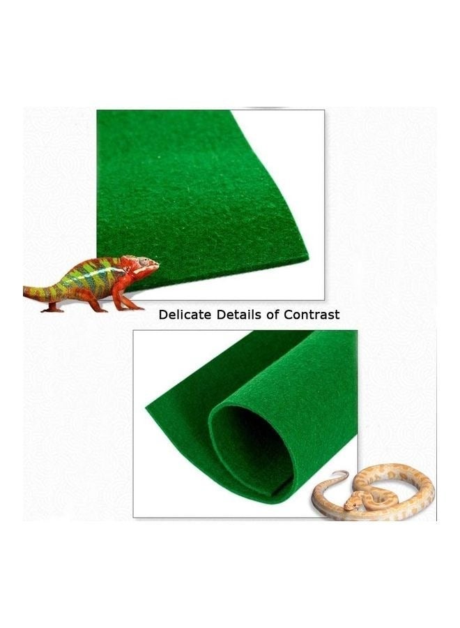 NomoyPet سجادة الزواحف تررم الركيزة بطانة موئل الحيوانات الأليفة الفراش حصيرة خضراء ناعمة لسحالي التنين الملتحي أبو بريص الحرباء السلاحف الإغوانا الثعابين - Image 4